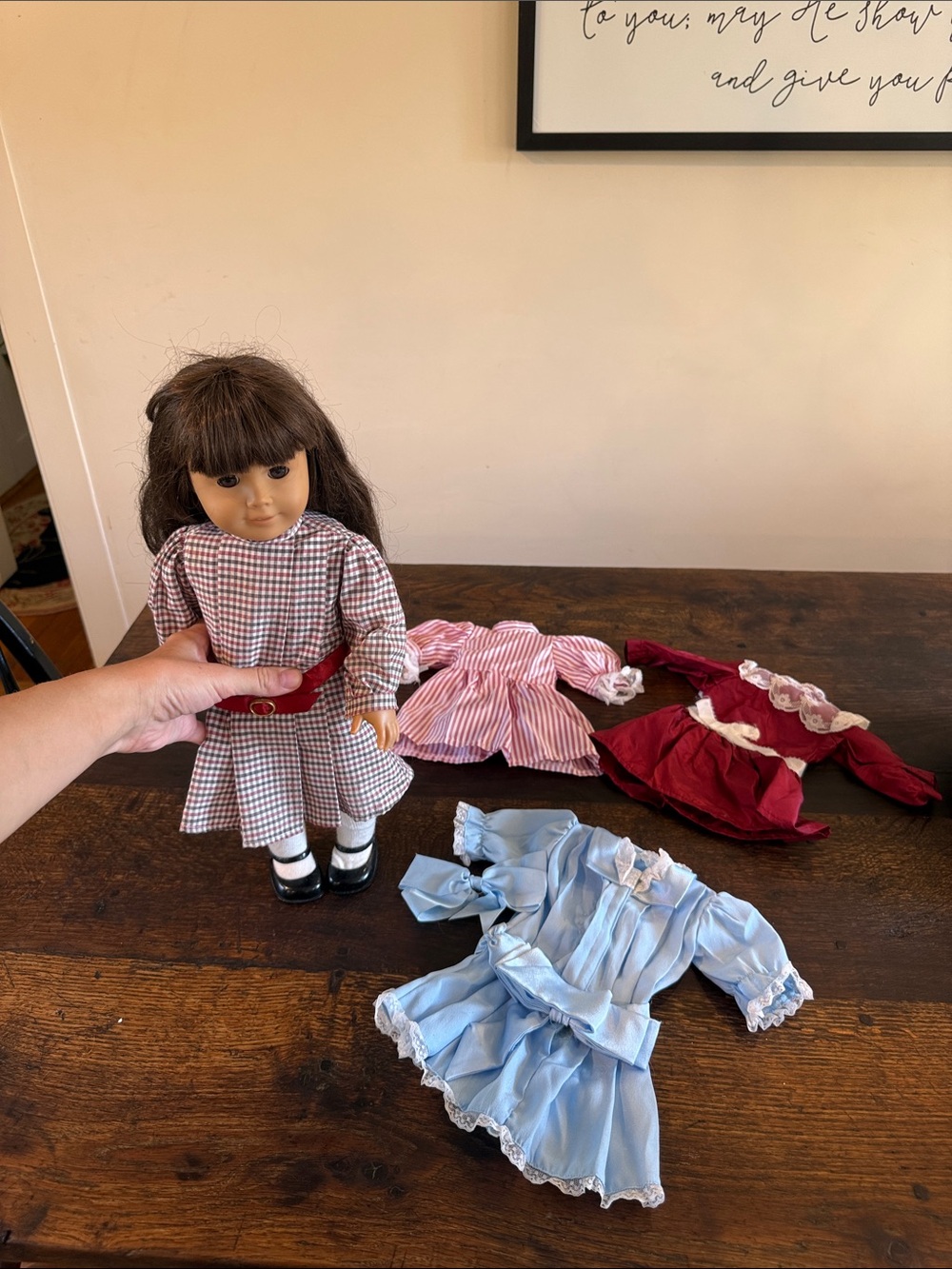 Retired Samantha American Girl Doll with 4 Dresses